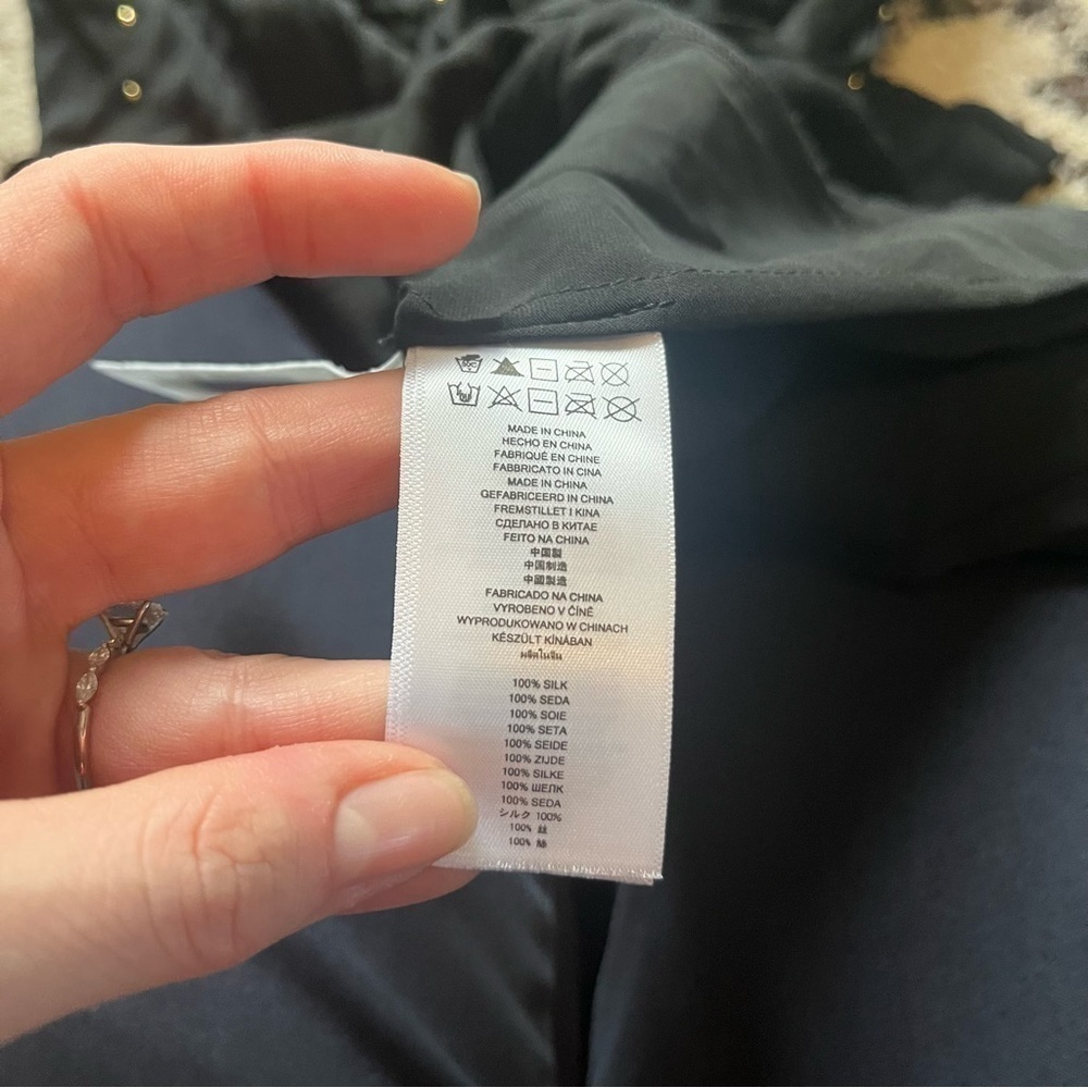 New 100% silk Michael Kors black dress with studs - Picture 7 of 8